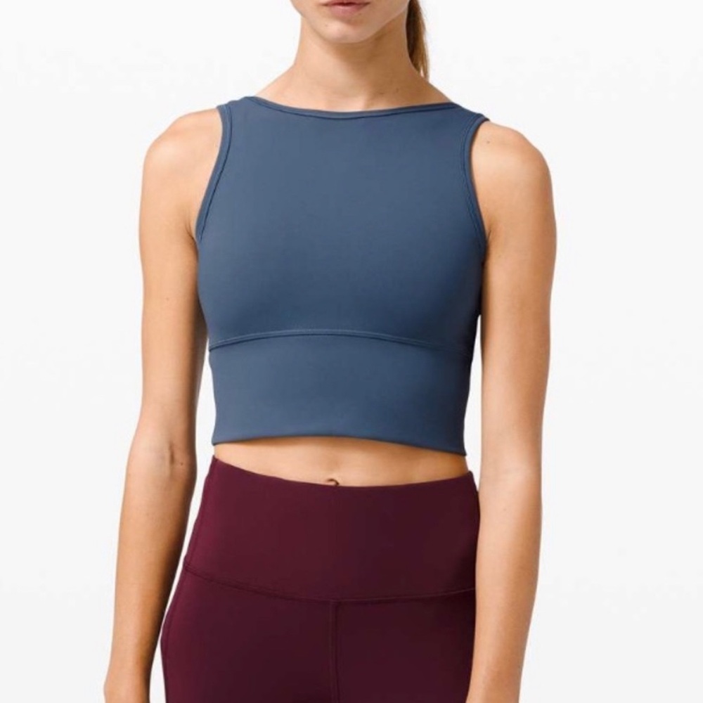 LULULEMON POWER PIVOT TANK, teal size 4